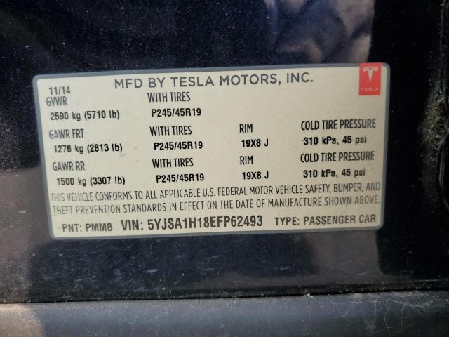 Photo 11 VIN: 5YJSA1H18EFP62493 - TESLA MODEL S 