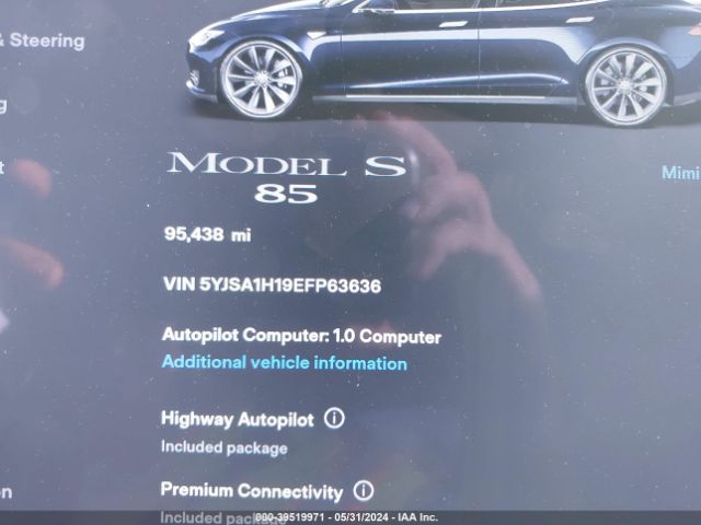 Photo 6 VIN: 5YJSA1H19EFP63636 - TESLA MODEL S 