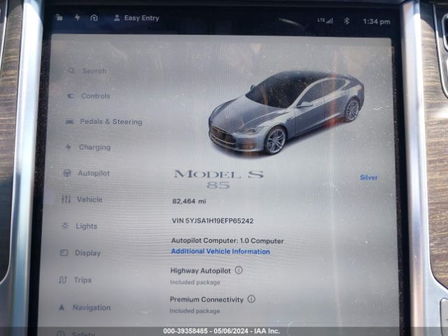 Photo 6 VIN: 5YJSA1H19EFP65242 - TESLA MODEL S 