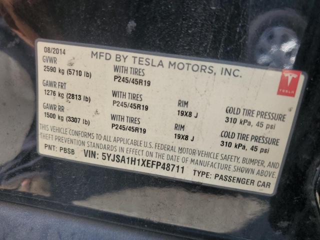 Photo 11 VIN: 5YJSA1H1XEFP48711 - TESLA MODEL S 