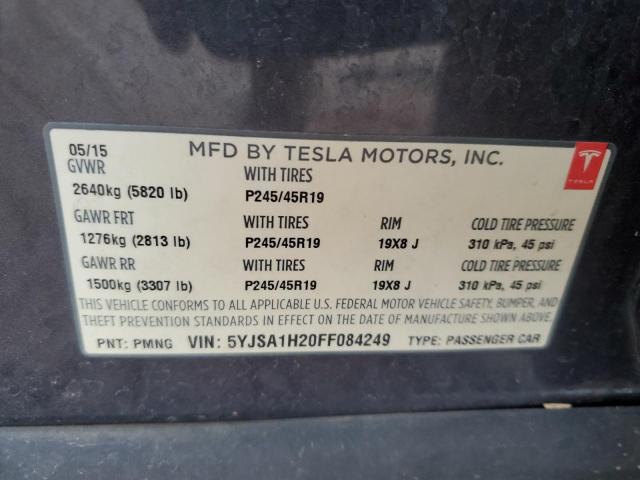 Photo 11 VIN: 5YJSA1H20FF084249 - TESLA MODEL S 