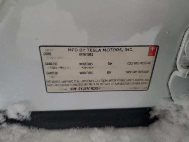 Photo 11 VIN: 5YJSA1H20FF100496 - TESLA MODEL S 