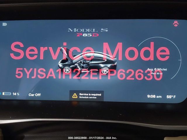 Photo 6 VIN: 5YJSA1H22EFP62630 - TESLA MODEL S 