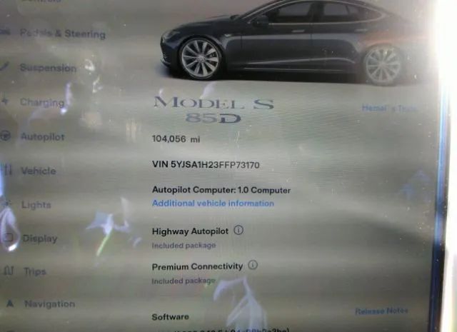 Photo 6 VIN: 5YJSA1H23FFP73170 - TESLA MODEL S 