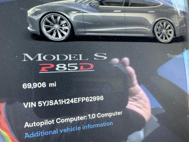 Photo 8 VIN: 5YJSA1H24EFP62998 - TESLA MODEL S 