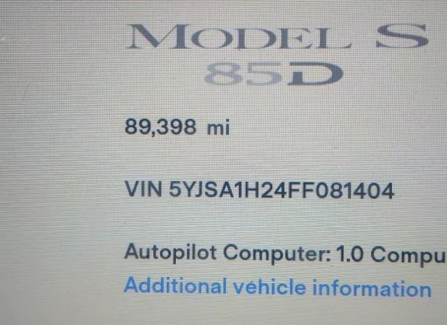 Photo 6 VIN: 5YJSA1H24FF081404 - TESLA MODEL S 