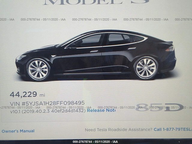 Photo 6 VIN: 5YJSA1H28FF098495 - TESLA MODEL S 