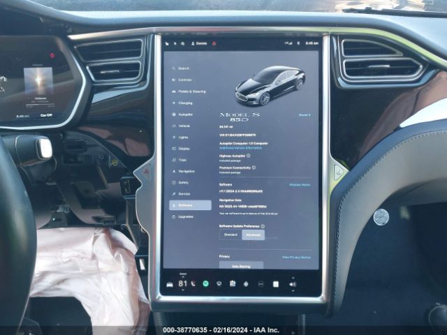 Photo 6 VIN: 5YJSA1H29FF096870 - TESLA MODEL S 