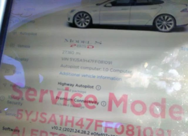 Photo 6 VIN: 5YJSA1H47FF081091 - TESLA MODEL S 