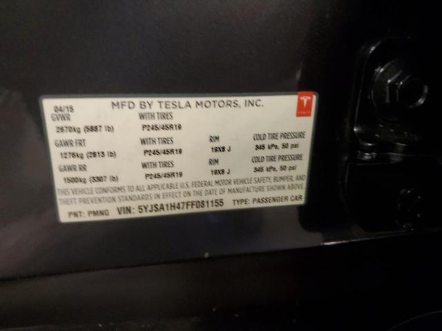 Photo 11 VIN: 5YJSA1H47FF081155 - TESLA MODEL S 