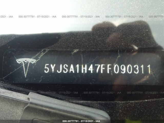 Photo 8 VIN: 5YJSA1H47FF090311 - TESLA MODEL S 