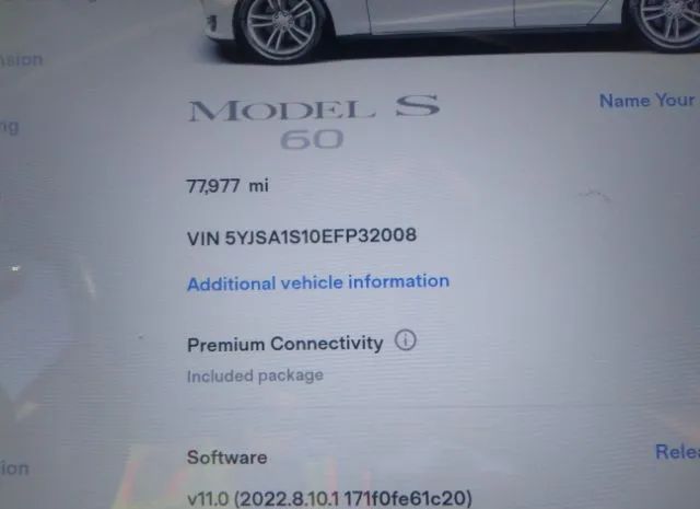 Photo 6 VIN: 5YJSA1S10EFP32008 - TESLA MODEL S 