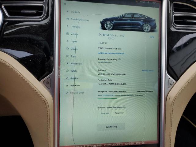 Photo 8 VIN: 5YJSA1S11EFP35788 - TESLA MODEL S 