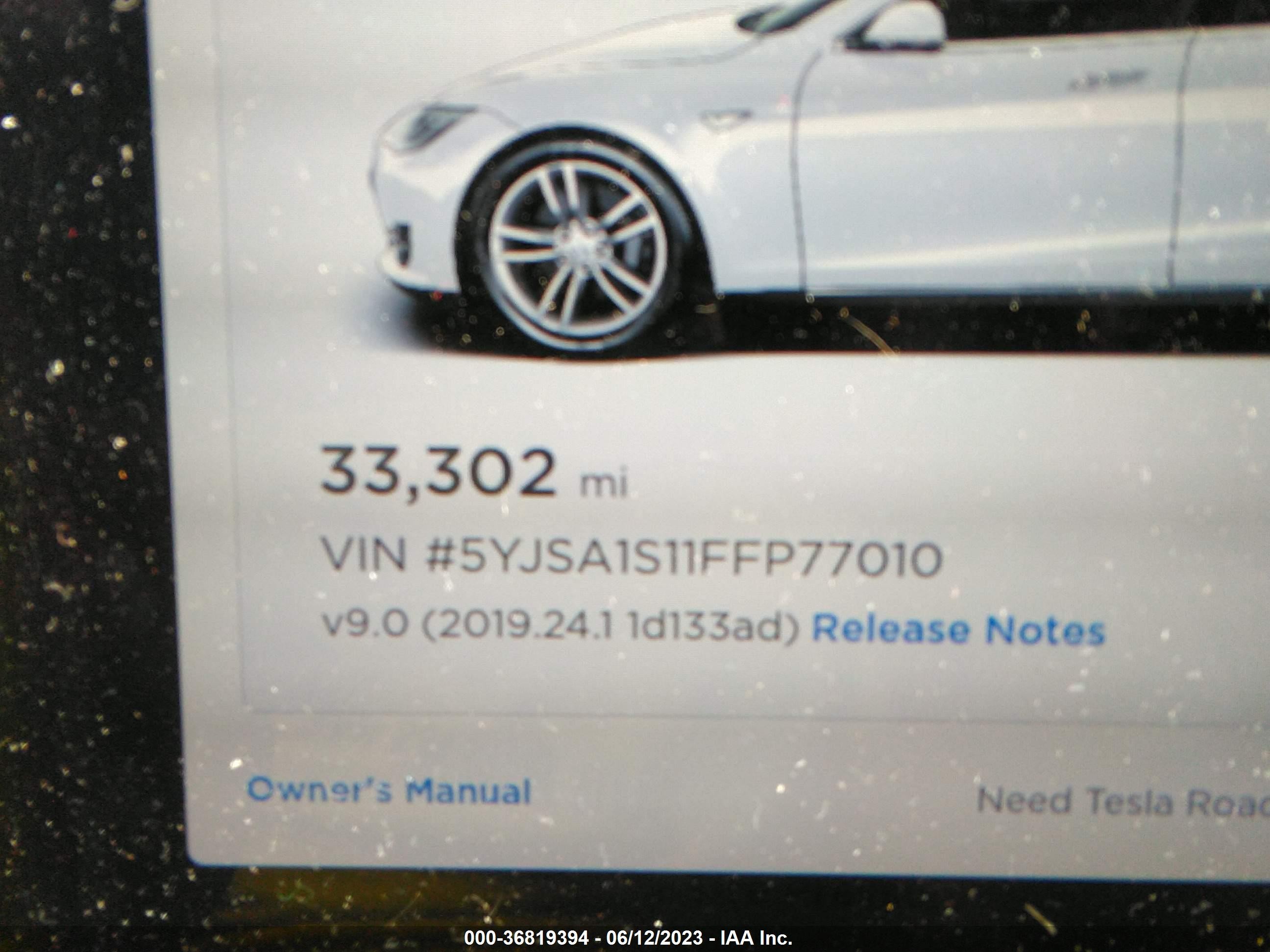 Photo 13 VIN: 5YJSA1S11FFP77010 - TESLA MODEL S 