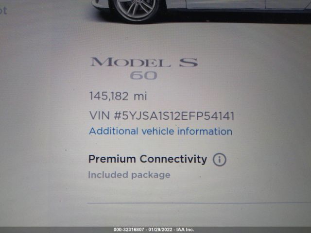 Photo 6 VIN: 5YJSA1S12EFP54141 - TESLA MODEL S 