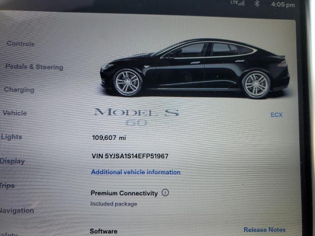 Photo 8 VIN: 5YJSA1S14EFP51967 - TESLA MODEL S 