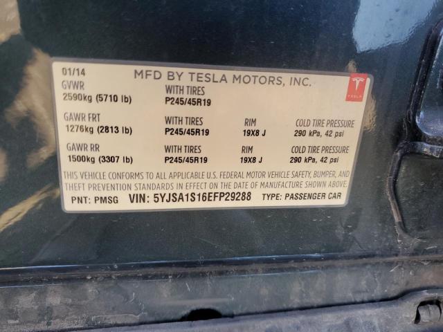 Photo 11 VIN: 5YJSA1S16EFP29288 - TESLA MODEL S 