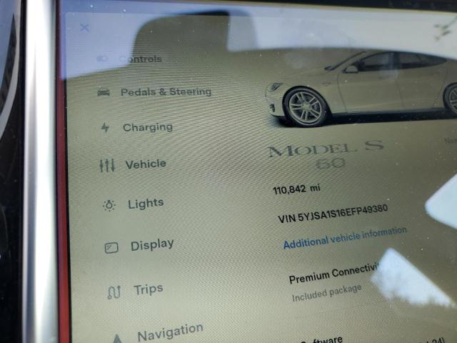 Photo 8 VIN: 5YJSA1S16EFP49380 - TESLA MODEL S 