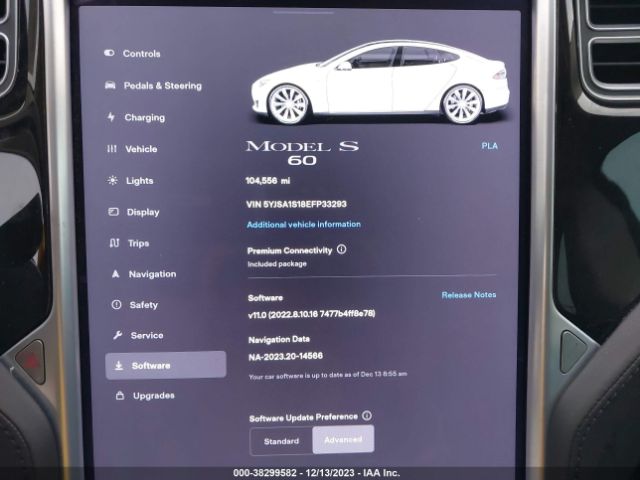 Photo 6 VIN: 5YJSA1S18EFP33293 - TESLA MODEL S 