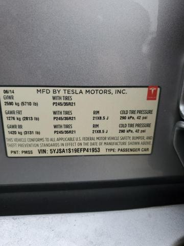 Photo 12 VIN: 5YJSA1S19EFP41953 - TESLA MODEL S 