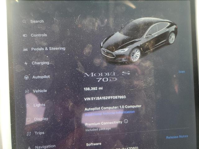 Photo 8 VIN: 5YJSA1S21FF087993 - TESLA MODEL S 70 