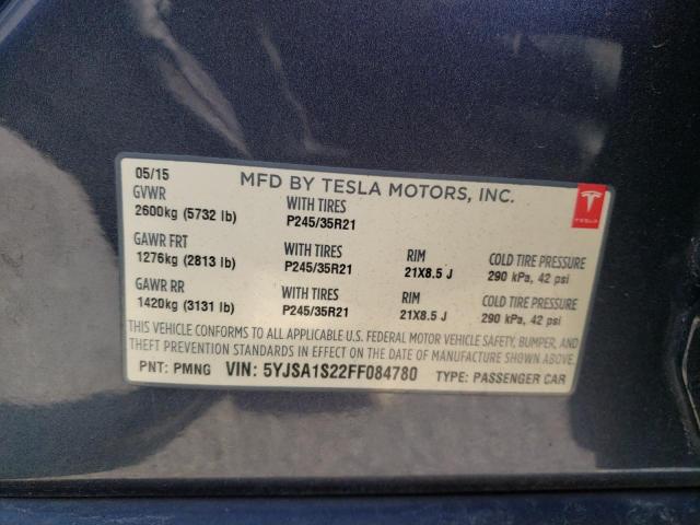 Photo 11 VIN: 5YJSA1S22FF084780 - TESLA MODEL S 