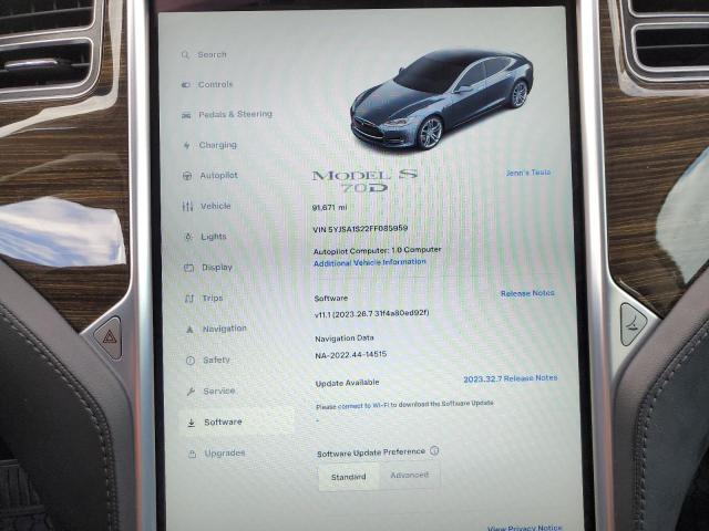 Photo 8 VIN: 5YJSA1S22FF085959 - TESLA MODEL S 