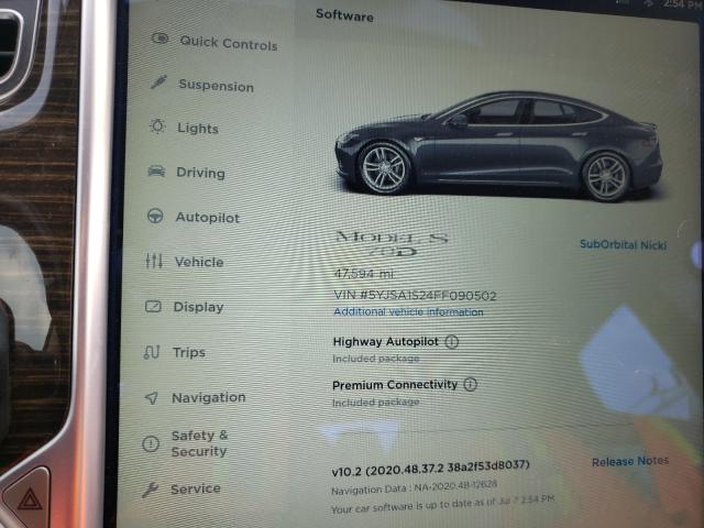 Photo 7 VIN: 5YJSA1S24FF090502 - TESLA MODEL S 70 