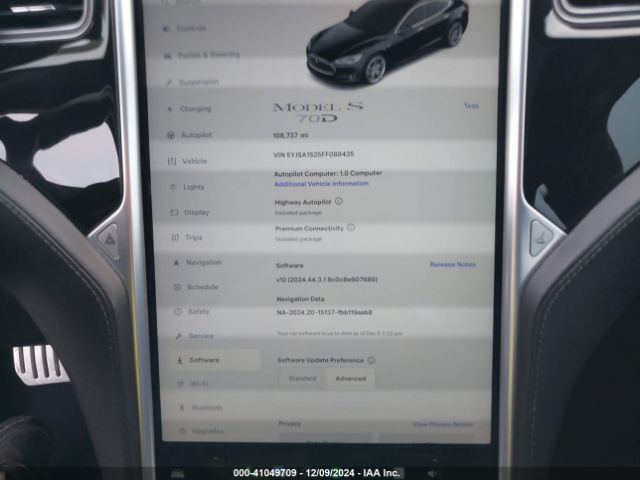 Photo 6 VIN: 5YJSA1S25FF088435 - TESLA MODEL S 