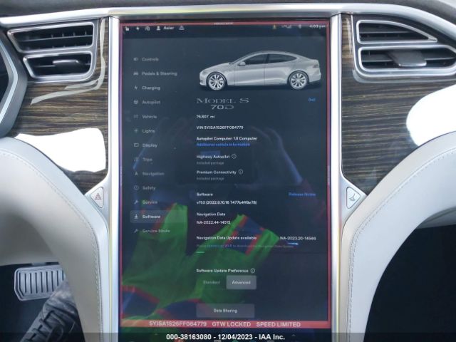 Photo 6 VIN: 5YJSA1S26FF084779 - TESLA MODEL S 