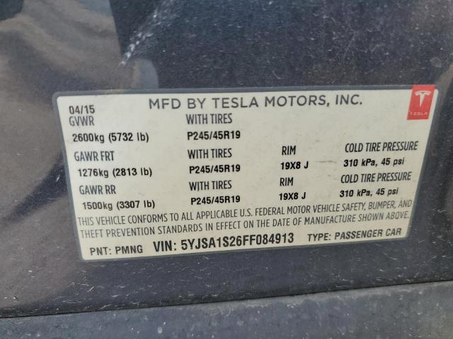 Photo 11 VIN: 5YJSA1S26FF084913 - TESLA MODEL S 70 