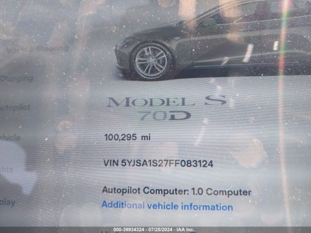 Photo 6 VIN: 5YJSA1S27FF083124 - TESLA MODEL S 