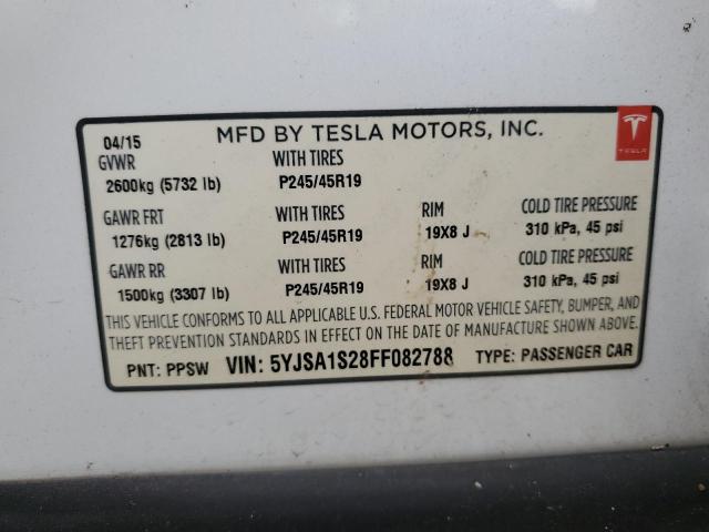 Photo 9 VIN: 5YJSA1S28FF082788 - TESLA MODEL S 70 