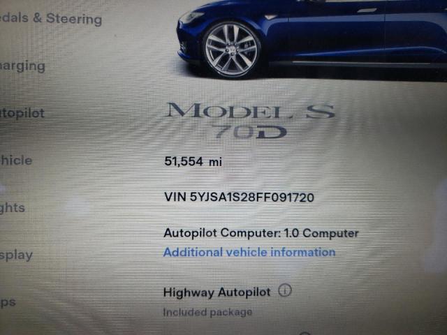 Photo 7 VIN: 5YJSA1S28FF091720 - TESLA MODEL S 70 