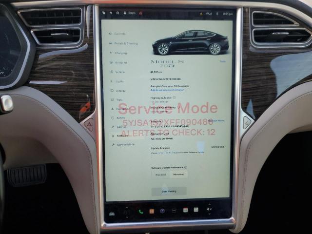 Photo 8 VIN: 5YJSA1S2XFF090486 - TESLA MODEL S 70 