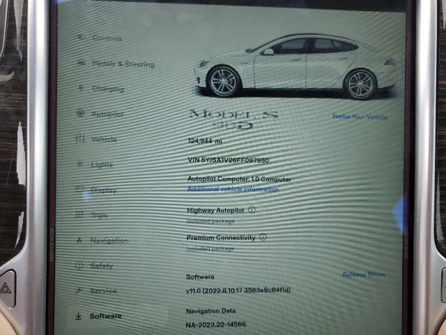 Photo 8 VIN: 5YJSA1V26FF097950 - TESLA MODEL S 