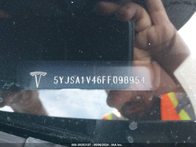 Photo 8 VIN: 5YJSA1V46FF098954 - TESLA MODEL S 