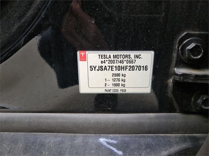 Photo 8 VIN: 5YJSA7E10HF207016 - TESLA S 