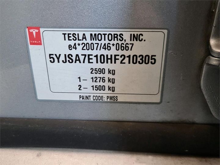 Photo 8 VIN: 5YJSA7E10HF210305 - TESLA S 