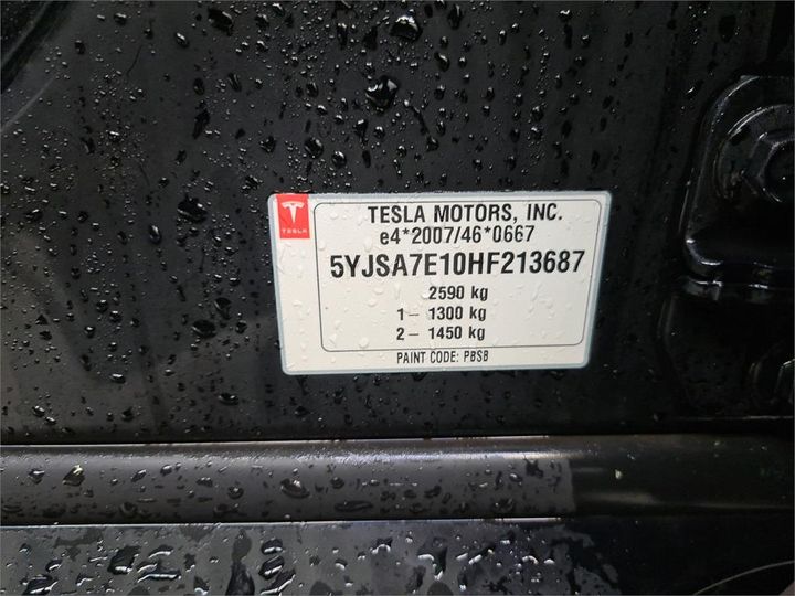 Photo 8 VIN: 5YJSA7E10HF213687 - TESLA S 