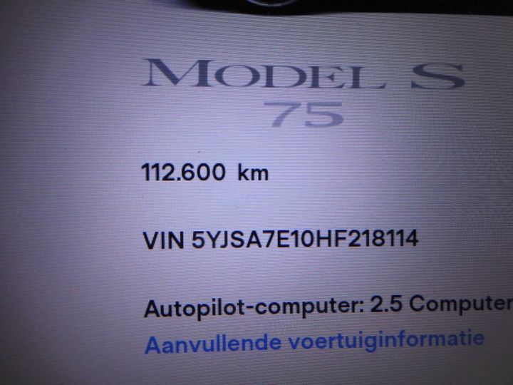 Photo 11 VIN: 5YJSA7E10HF218114 - TESLA MODEL S 