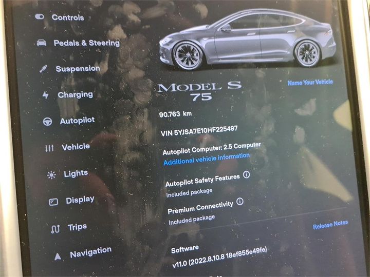 Photo 10 VIN: 5YJSA7E10HF225497 - TESLA S 