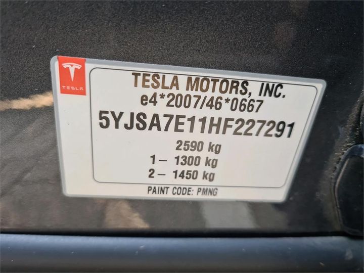 Photo 15 VIN: 5YJSA7E11HF227291 - TESLA MODEL 