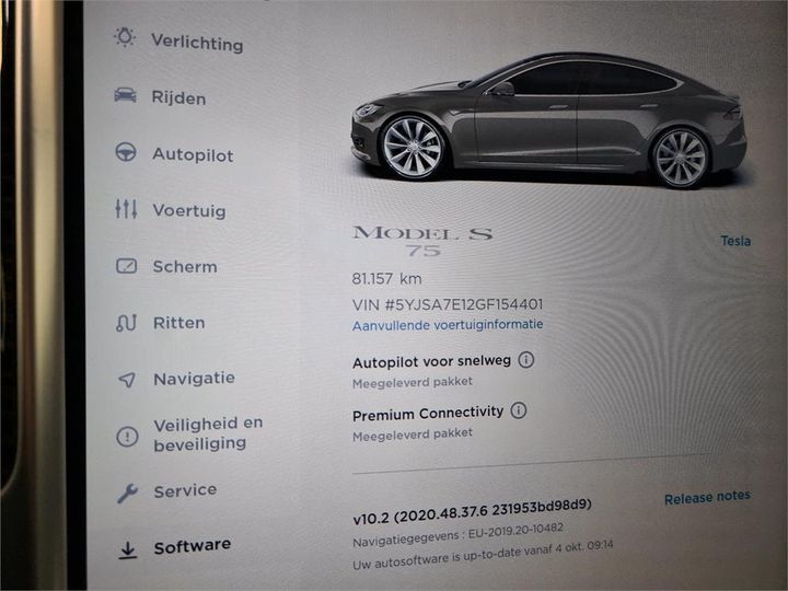 Photo 10 VIN: 5YJSA7E12GF154401 - TESLA S 