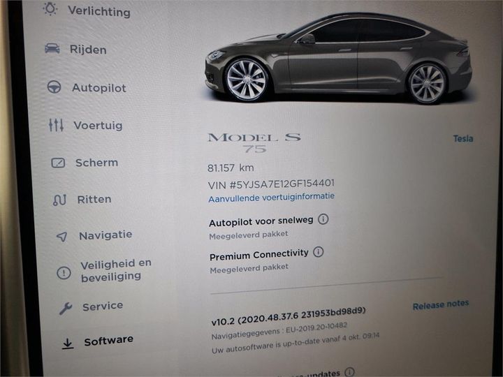 Photo 21 VIN: 5YJSA7E12GF154401 - TESLA S 