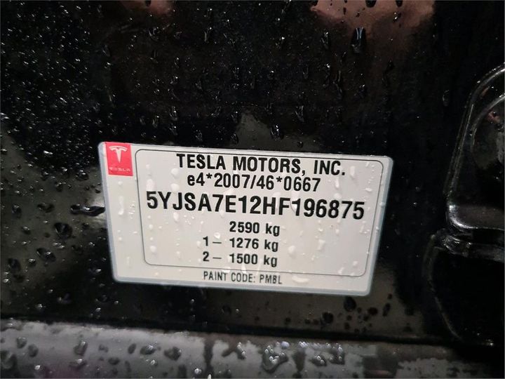 Photo 8 VIN: 5YJSA7E12HF196875 - TESLA S 