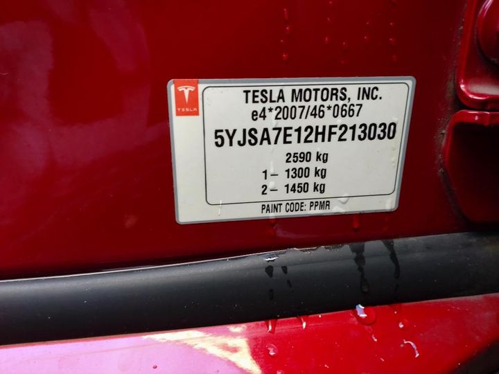 Photo 21 VIN: 5YJSA7E12HF213030 - TESLA MODEL 