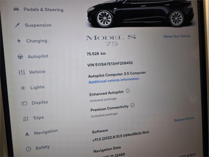 Photo 10 VIN: 5YJSA7E13HF208452 - TESLA S 