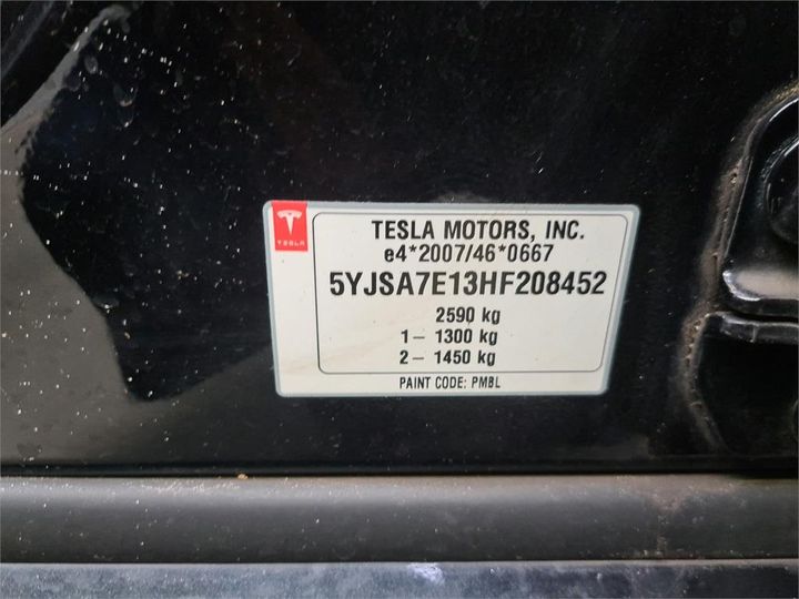 Photo 8 VIN: 5YJSA7E13HF208452 - TESLA S 