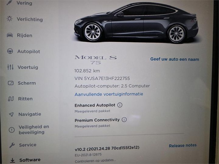 Photo 10 VIN: 5YJSA7E13HF222755 - TESLA MODEL S 